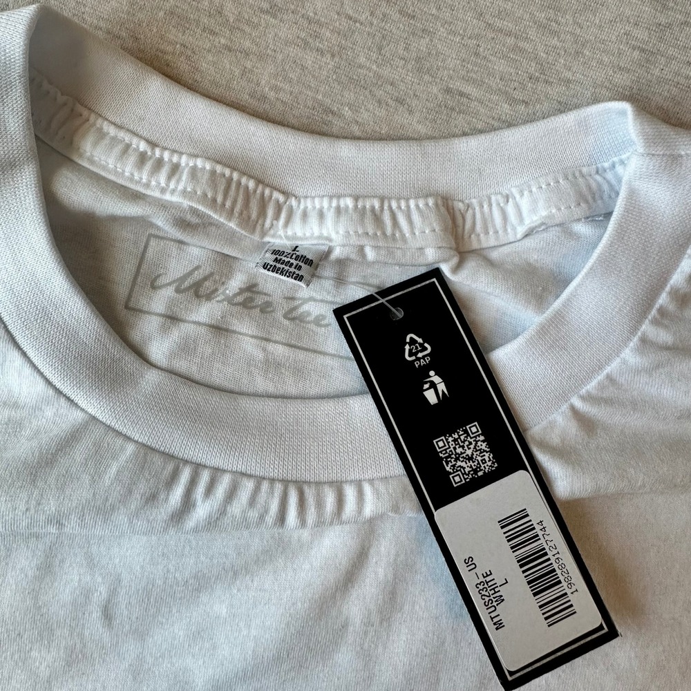 Mister Tee‎ Mens Guardian Angel Cherub Graphic T-Shirt White MTUS233 L NEW - Picture 2 of 6